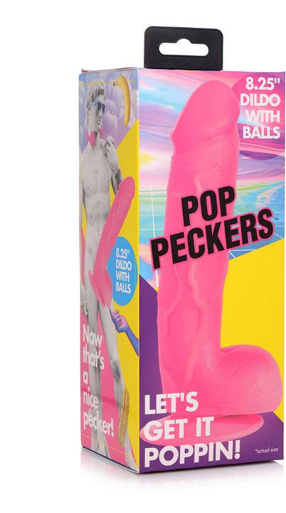 Actual product image Pop Peckers Poppin Dildo 20 cm - Pink