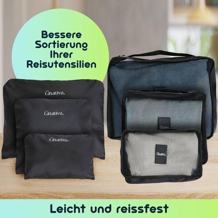 Produktbild Casativo 6er-Set Kleider-Organizer für Koffer, Reisetasche & Co., 6 Grössen