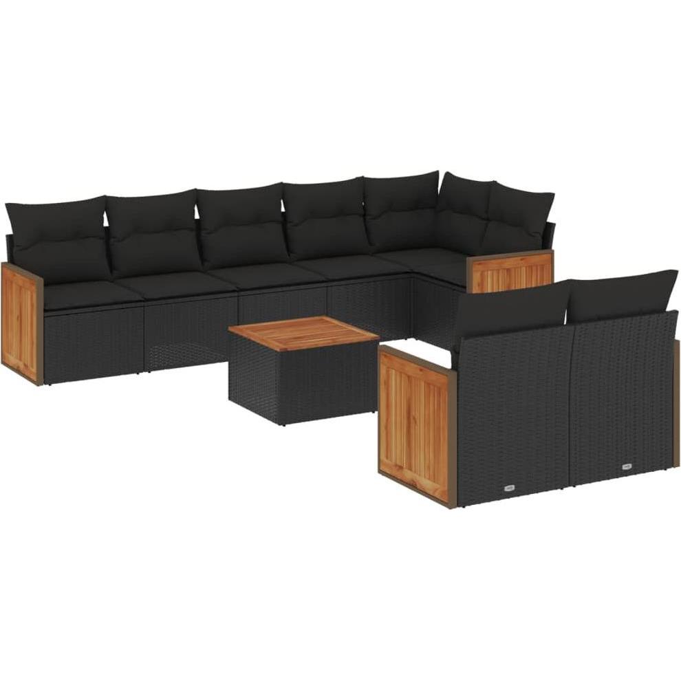 VidaXL, Gartenlounge, 10-tlg. Garten-Lounge-Set mit Kissen