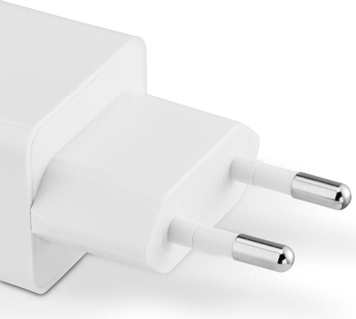 Produktbild Hama Schnellladegerät, 1*USB-C PD, 1*USB-A QC, Mini-Ladegerät, 20W, Weiss (20 W)
