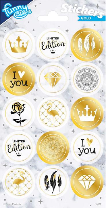 Produktbild Totum Aufkleberbogen Gold