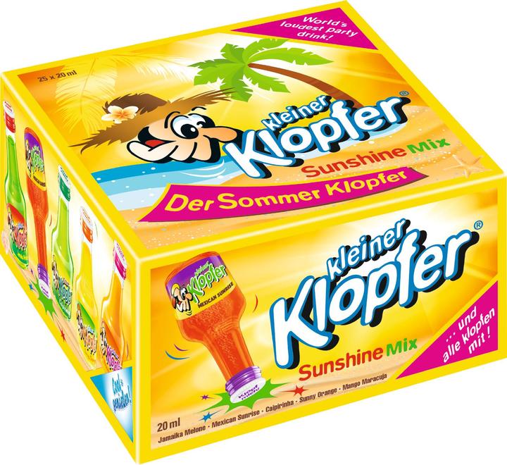 Image du produit Lasko Union Petite boîte KLOPFER SUNSHINE Mix 25 x 20 cl / 16 % Italie (25 x 2 cl)