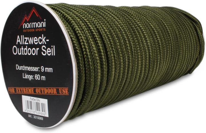 Normani Allzweck-Outdoor-Seil 9 mm x 60 m Manning (60 m)