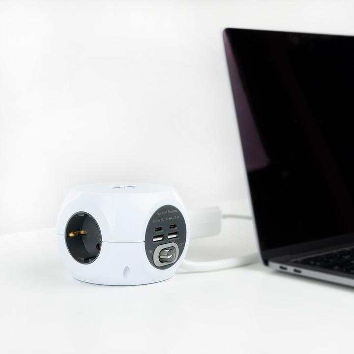 Actual product image Nanocable 10.37.0001 Charger for mobile devices White Indoor (2 ports)