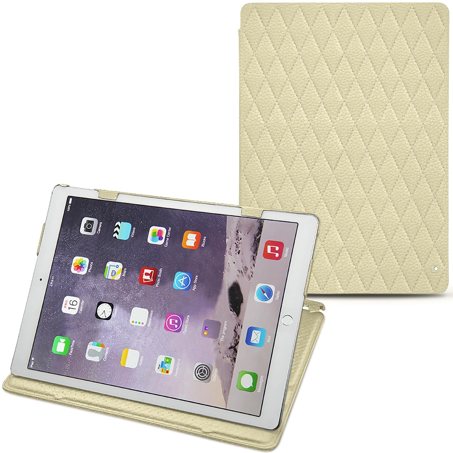 Thumbnail - Noreve Lederschutzhülle horizontal (iPad Pro 12.9 2017 (2. Gen)), Tablet Hülle, Beige