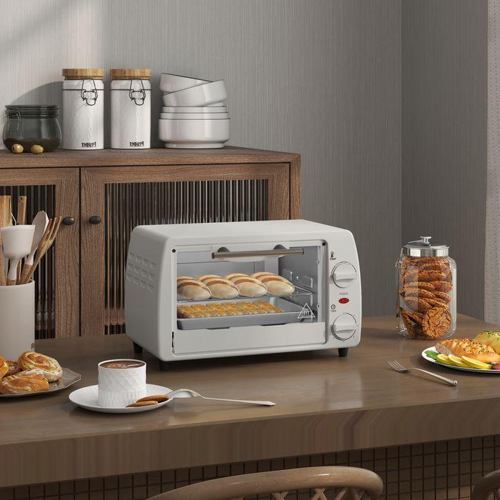 Immagine prodotto Swisshandel24 Mini Backofen 10 L 750W Elektrobackofen mit Temperatur bis zu 230 ℃ Cremeweiss