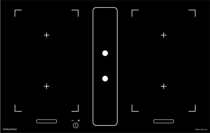 Fors Induktion mit integriertem Abzug Integral Sli 80 FB (80 cm, Induktionskochfeld)