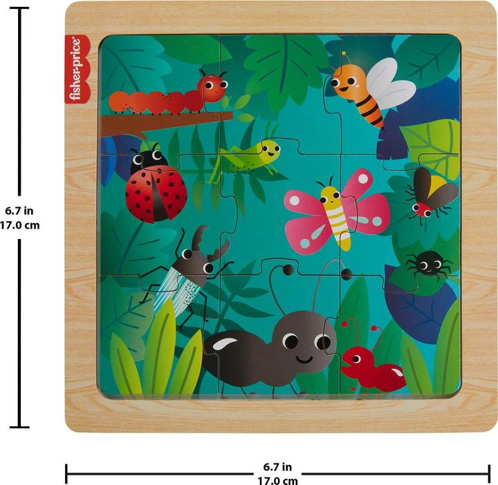 Produktbild Fisher-Price Holz-Abenteuerwelten Puzzle (9 Teile)