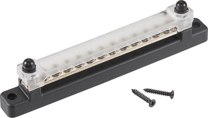 Ective Stromverteilerschiene mit Unterleiste 12-fach 150A DC/AC