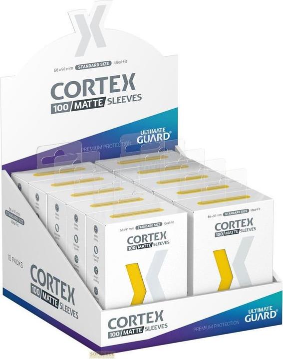 Productafbeelding Ultimate Guard 100 pochettes Cortex Sleeves taille standard Matte Yellow