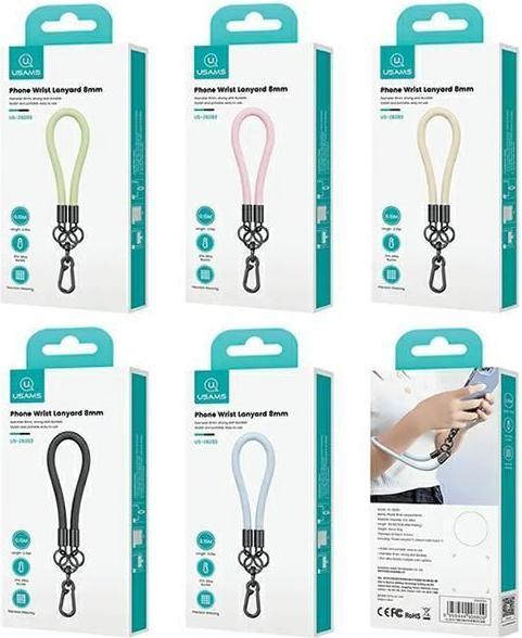 Actual product image Usams Uniwersalna smycz do telefonu 30cm zielony/green ZB283GS04 (US-ZB283)