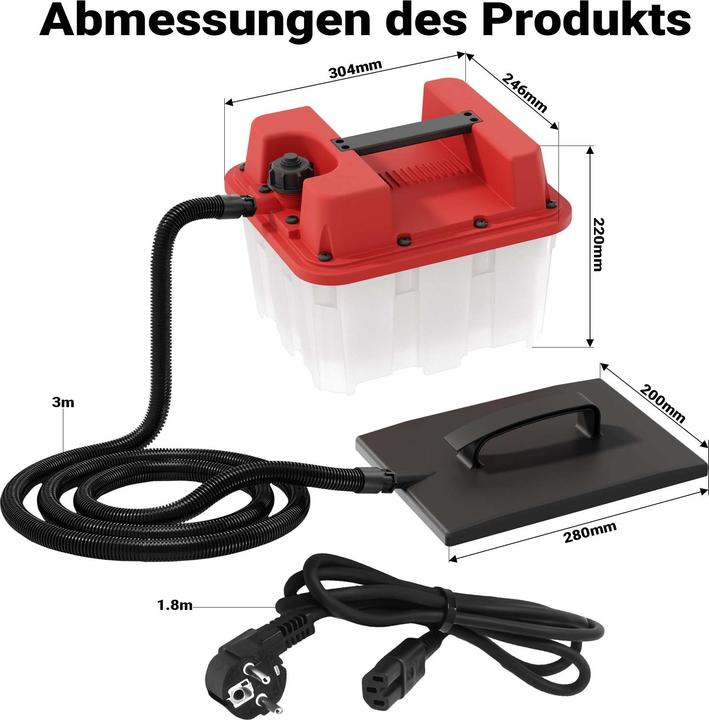 Image du produit Wiltec Décolleuse de papier peint à vapeur (2200 W)