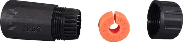 Actual product image EFB Elektronik RJ45 Cat.6A IP68 Feed-through Coupling Socket/Socket Connecting Sleeve (Network coupling)