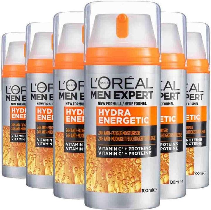 Image du produit L'Oréal Paris 6x L'OrÃ©al Men Expert Hydra Energetic Hydraterende DagcrÃ¨me 100 ml (100 ml)