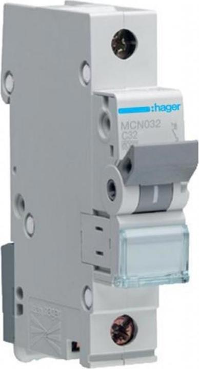 Hager Interrupteur LS 1 pôle 6kA C-32A 1M