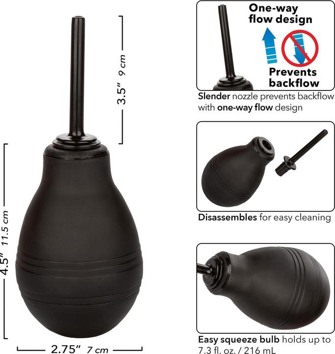 Actual product image CalExotics One Way Anal Shower Black