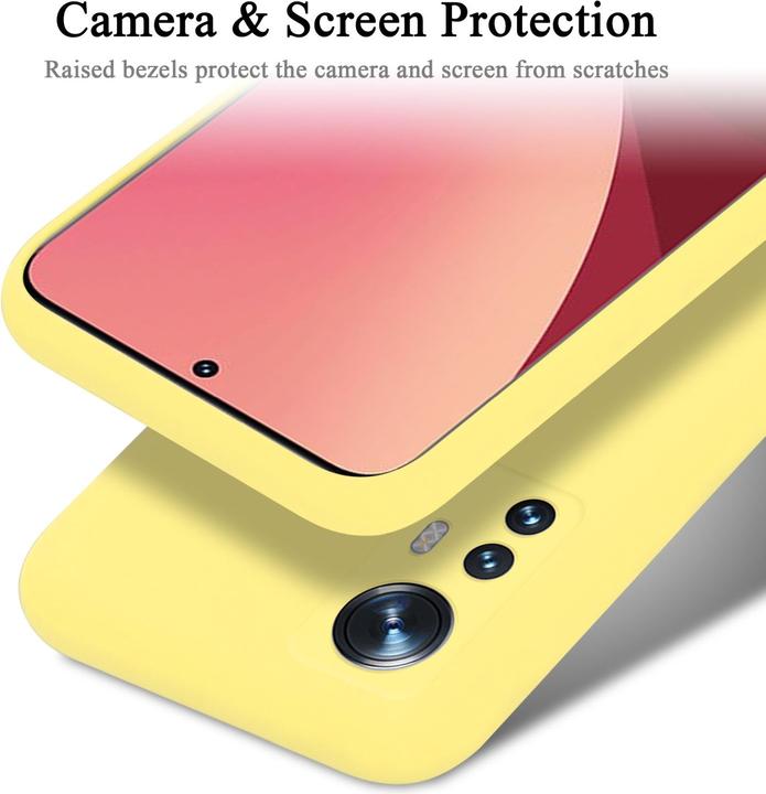 Actual product image Cadorabo TPU Liquid Silicone Case Cover for Xiaomi 12 / 12X (Xiaomi 12X)