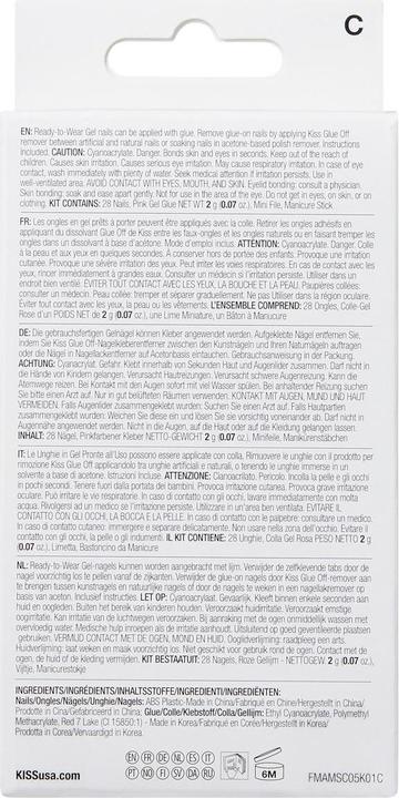 Produktbild KISS Gel Fantasy Magnetic Gel Nails Chameleon - 28 Pieces (Kunstnägel, Chameleon)