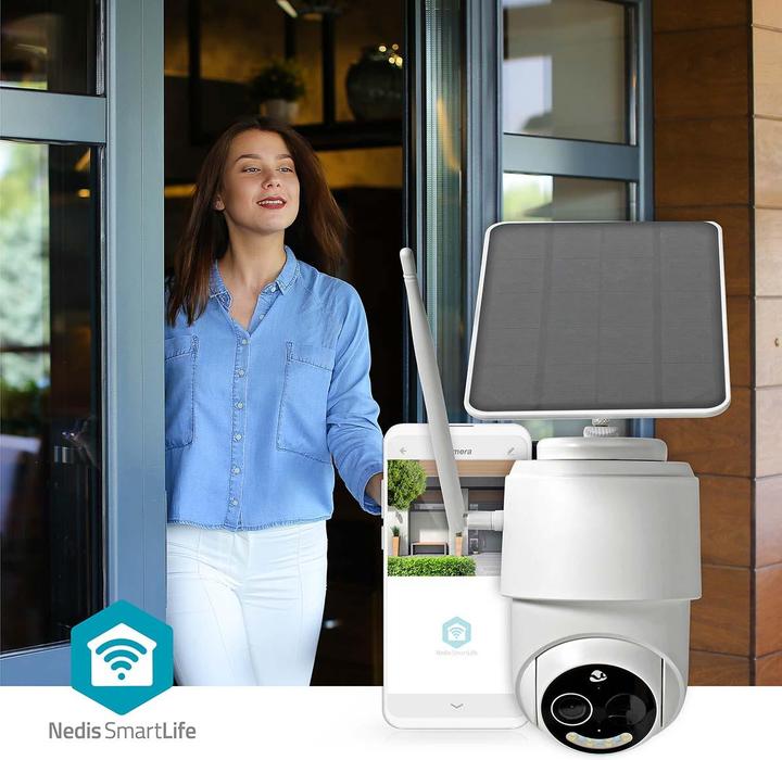 Produktbild Nedis SmartLife Aussenkamera | Wi-Fi | Full HD 1080p | Pan tilt | IP65 | Max. Batterie-Lebensdauer: 5 (1920 x 1080 Pixels)