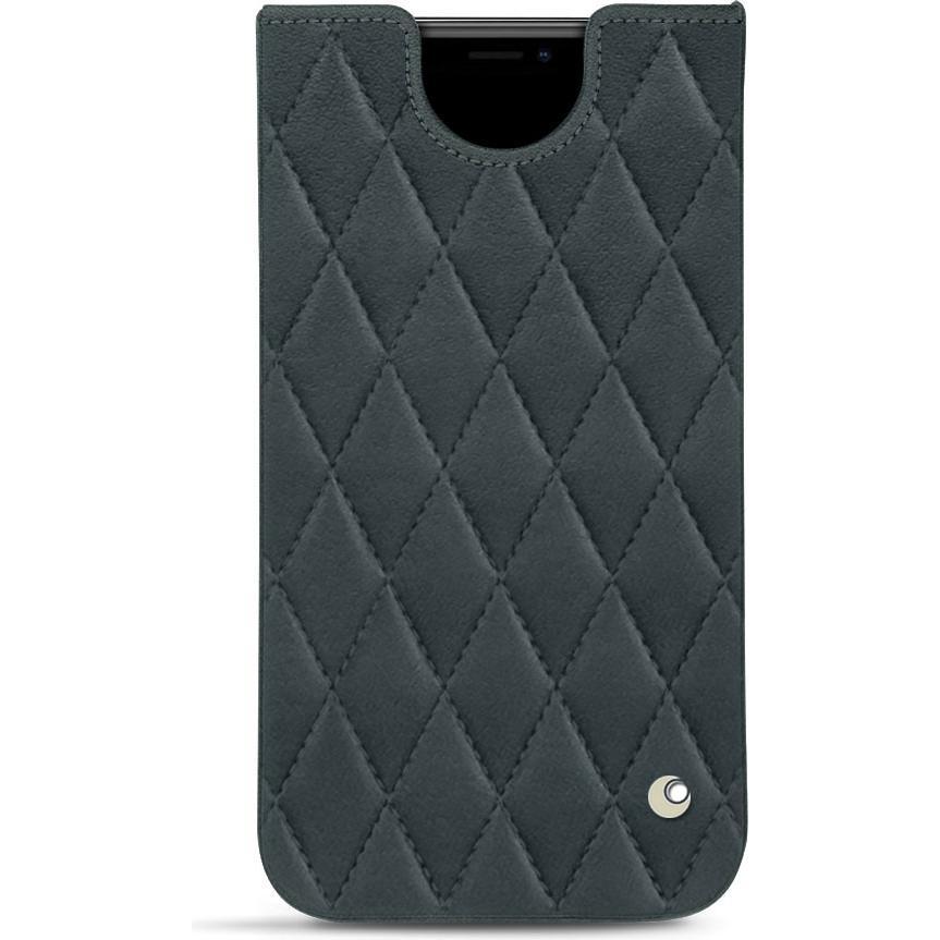 Noreve Lederschutzhülle (Apple iPhone 11 Pro), Smartphone Hülle, Blau