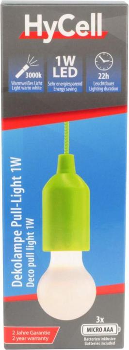 Produktbild Star Trading HyCell Pull-Light GRÜN, inkl. 3 x AAA Batterien (VPE 8 1 D