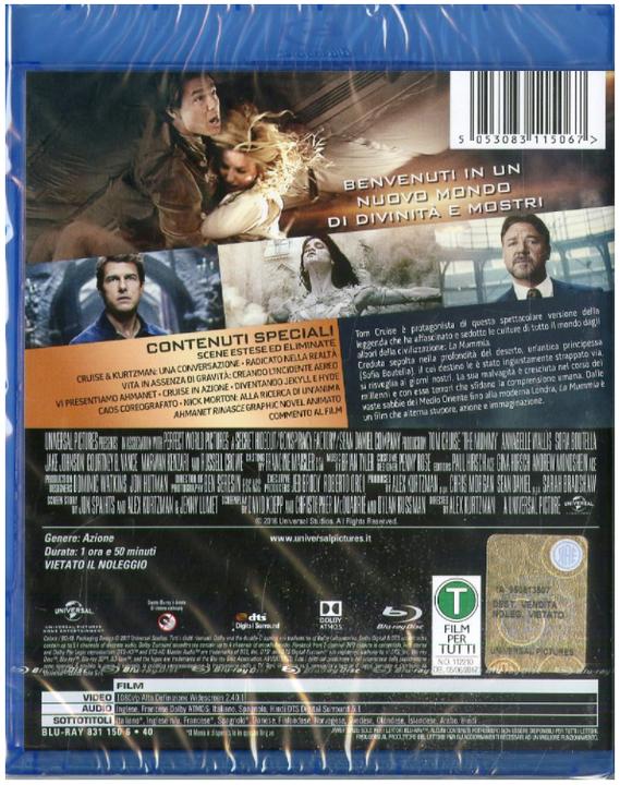 Image du produit La Mummia (2017) (Blu-ray, 2017, Espagnol, Français, Hindi, Italien, Anglais)