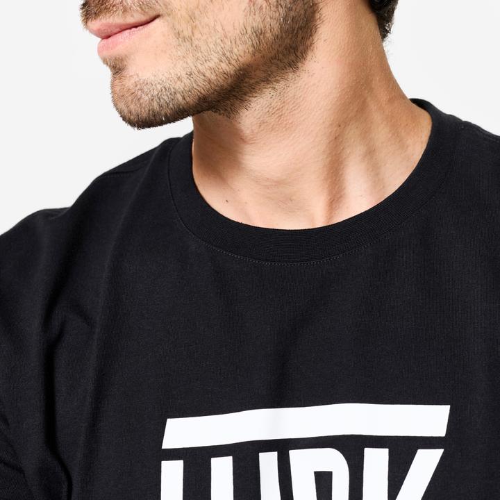 Actual product image Domyos T-Shirt Herren Baumwolle Regular - schwarz (M)