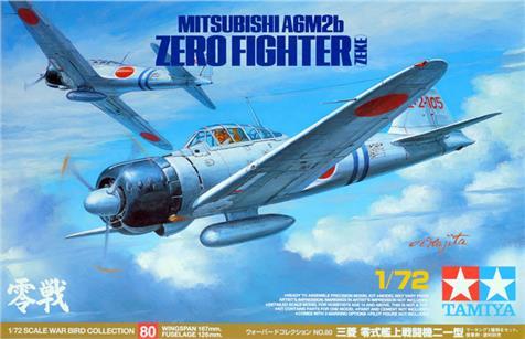 Actual product image Tamiya Mitsubishi A6M2b Zero (Zeke)