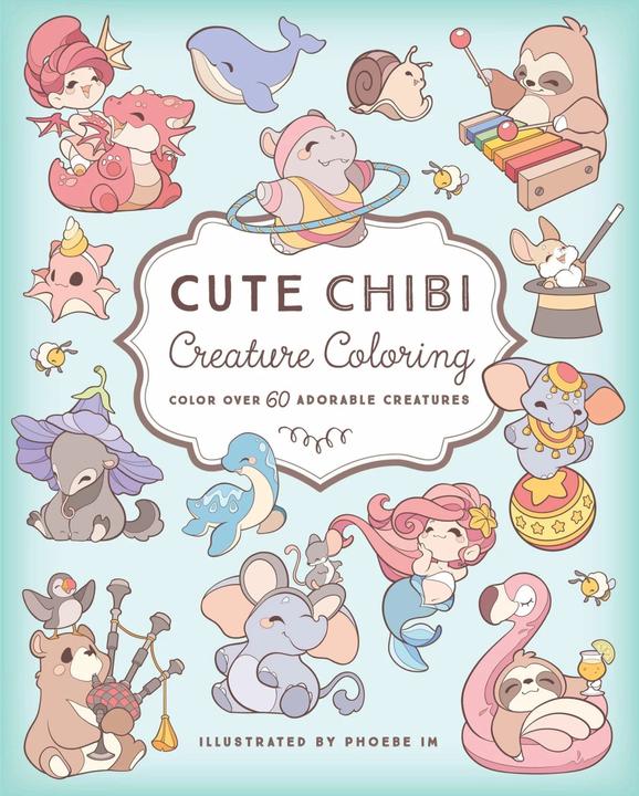 Produktbild Cute Chibi Creature Colouring (Englisch, Phoebe Im, 2023)