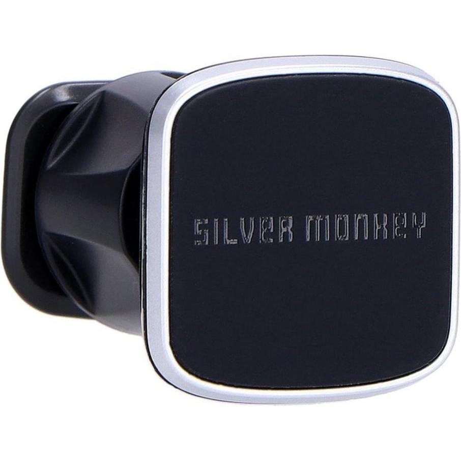 Silver Monkey CM-MGN-SM magnetischer Kfz-Lüftungshalter – schwarz, Smartphone Halterung, Schwarz