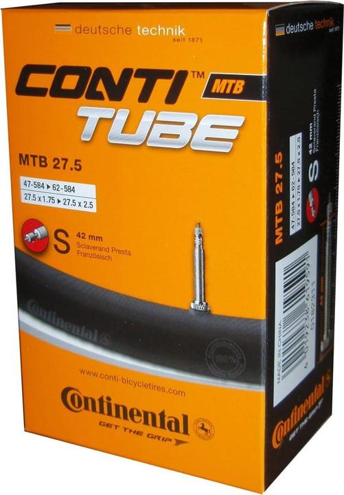Actual product image Continental MTB Standard (Presta (SV), 27.5", 42 mm)