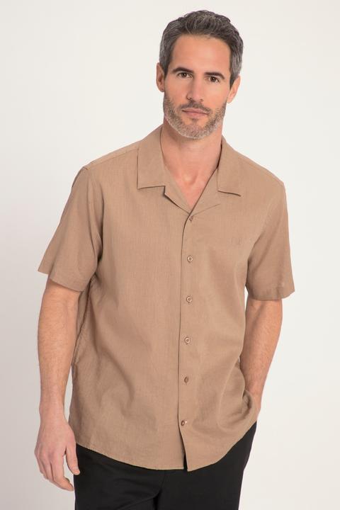 Produktbild JP1880 Hemd, Halbarm, Leinenmix, Kubakragen, Modern Fit (XL)