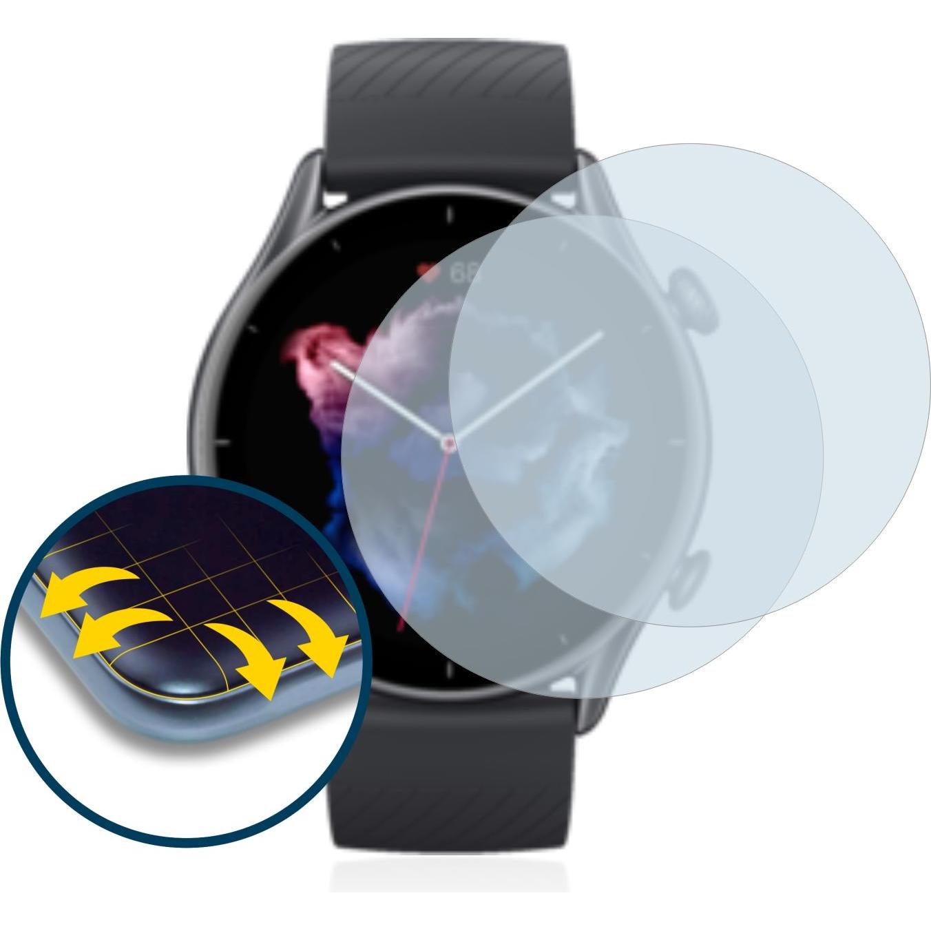 Thumbnail - BROTECT Full-Cover Displayschutz, Smartwatch Schutzfolie, Transparent