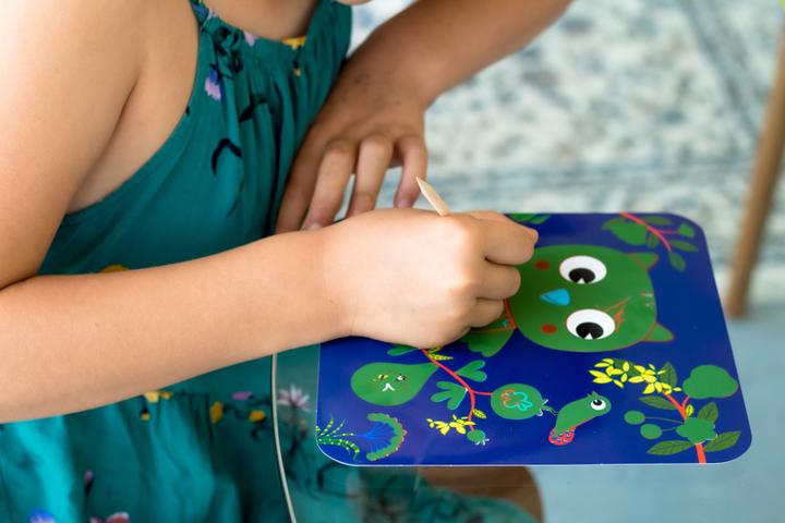 Actual product image Djeco Scratch pictures forest animals