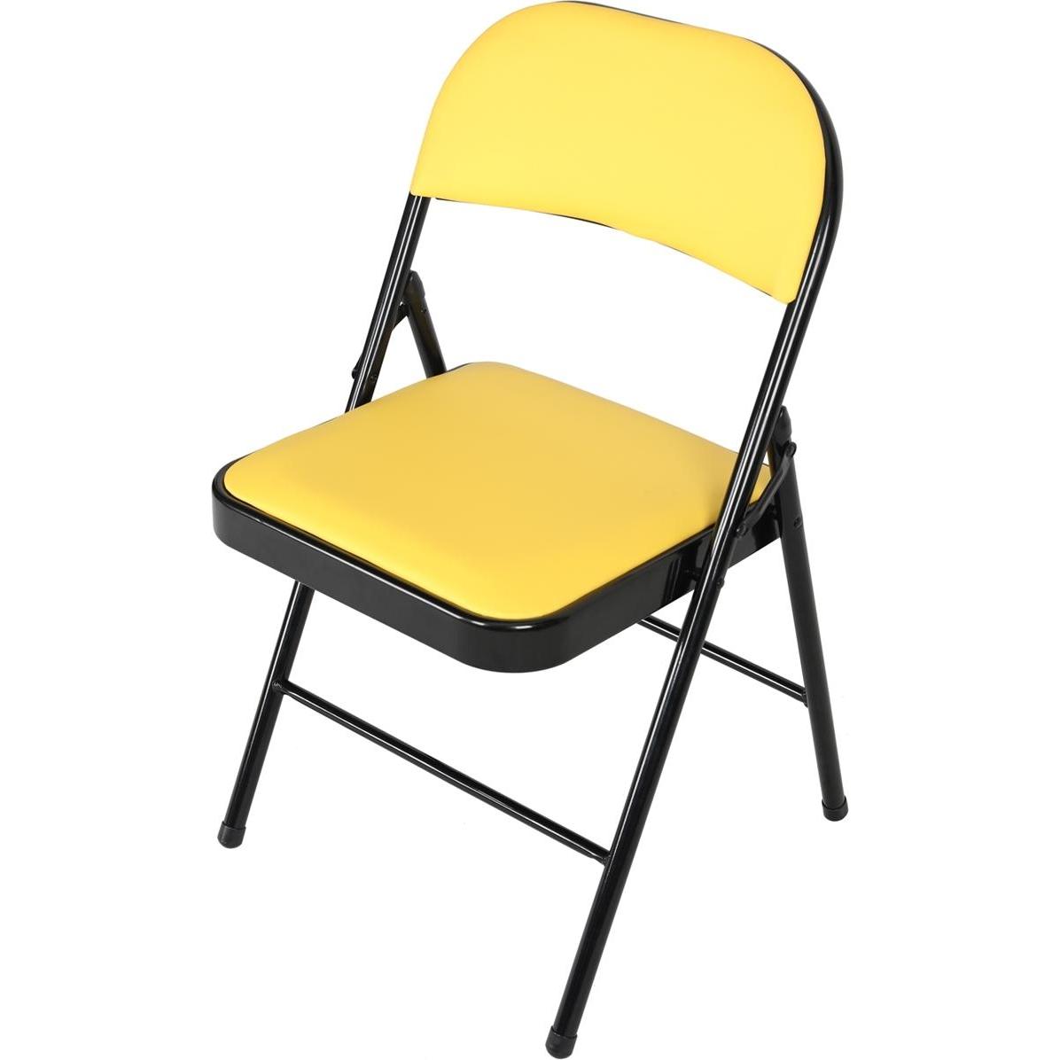 HTI-Living, Stühle, Klappstuhl Kunstleder Gestell Schwarz