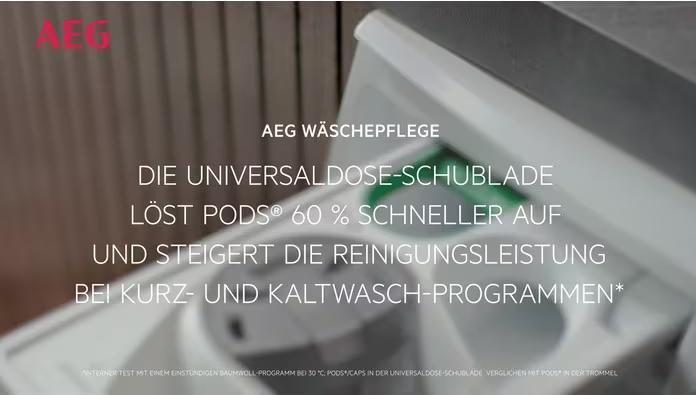 Produktbild AEG LR7E75699 Waschmaschine / Serie 7000 mit ProSteam® / UniversalDose Schublade / 9,0 kg / Leise / (9 kg, Links)