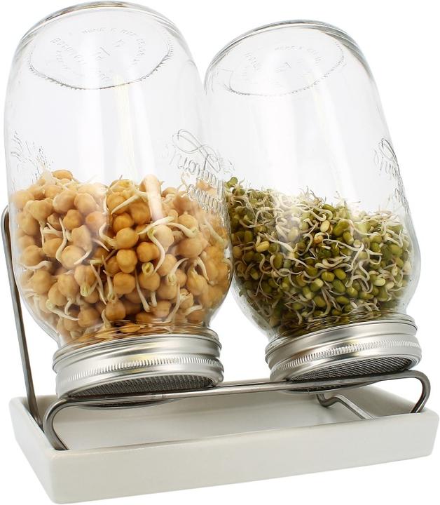 Eschenfelder Lot de 2 pots à pousses 1500ml - bol blanc