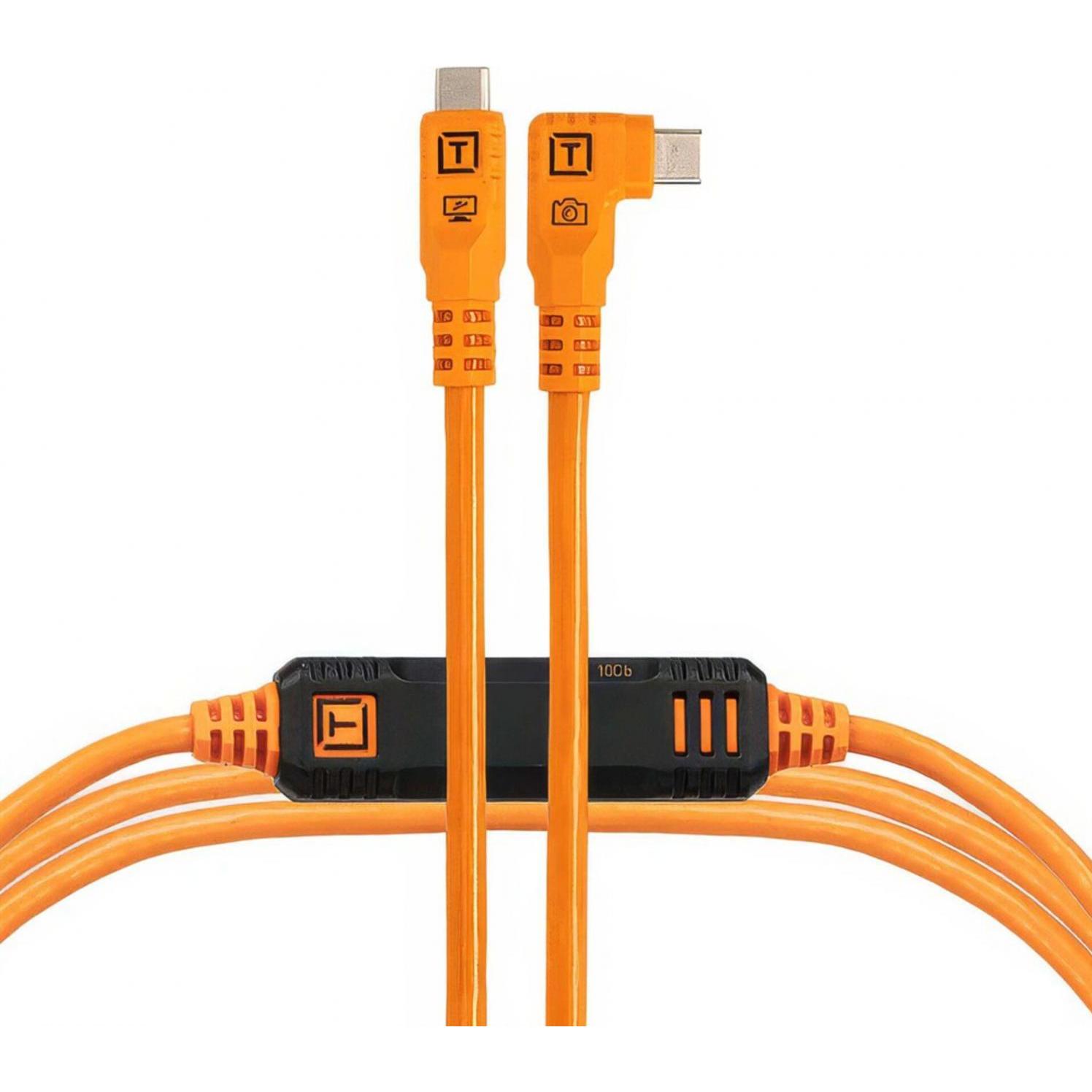 Tether Tools TetherPro USB-C Optima 10G rechts orange 4,6m (4.60 m, USB 3.2 Gen 2), USB Kabel