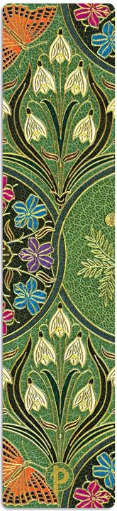Actual product image Paperblanks Book Mark Blooming Poetry Green