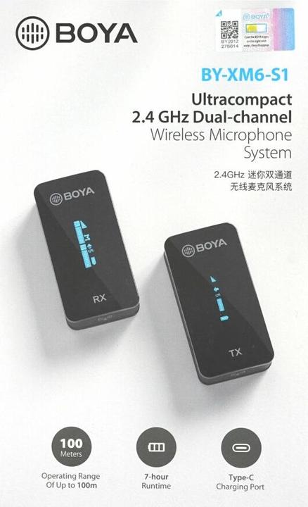 Produktbild Boya BY-XM6-S1 Kabelloses Mikrofonsystem