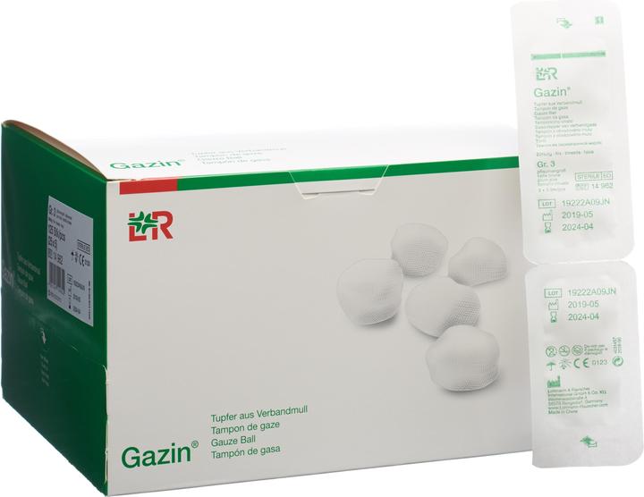 Produktbild Gazin Tupfer aus Verbandmull Gr3 20-fädig steril