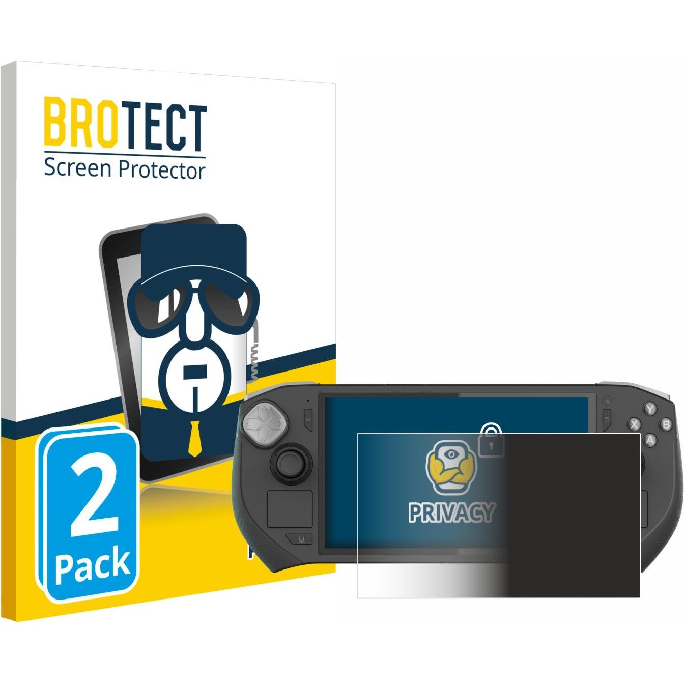 BROTECT Sichtschutzfolie Anti-Spy Privacy Folie Blaulicht-Schutz, Weiteres Gaming Zubehör, Blau