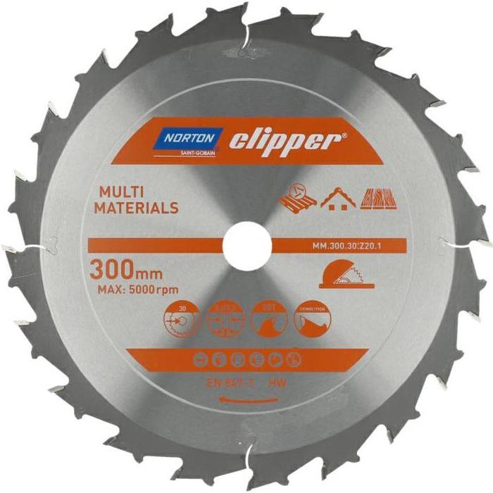 Norton Clipper, Lama, PIŁA TARCZOWA 300mm x 30mm x 20z DEMOLIZIONE MULTI MATERIALI (3.2/2.2)