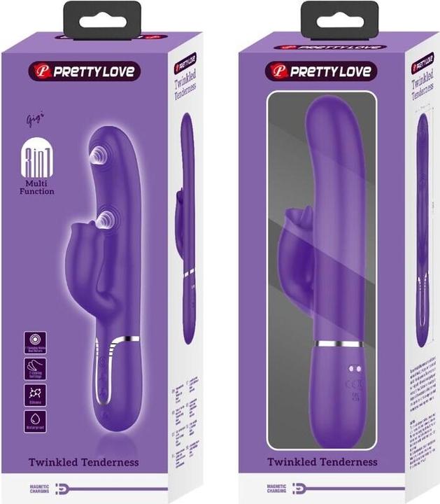 Productafbeelding Pretty Love Rabbit Vibrator Met Paarse Lik