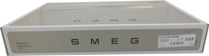 Actual product image Smeg CKFF2801RDM Frying pan Ø 28 cm, red (Frying pan, Aluminium, Stainless steel, 28 x 8.80 cm)