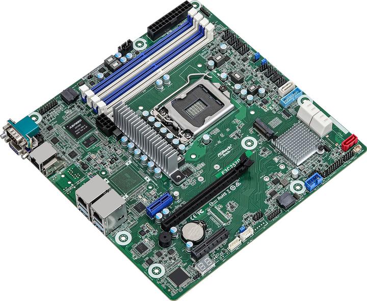 Actual product image AsRock Mainboard E3C252D4U micro-ATX Socket 1200 Single (LGA 1200, Intel C252, mATX)