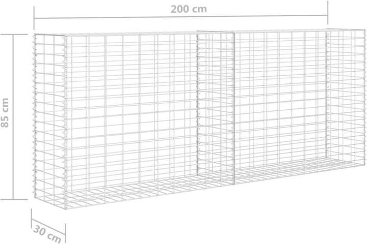 Produktbild vidaXL Gabionenkorb