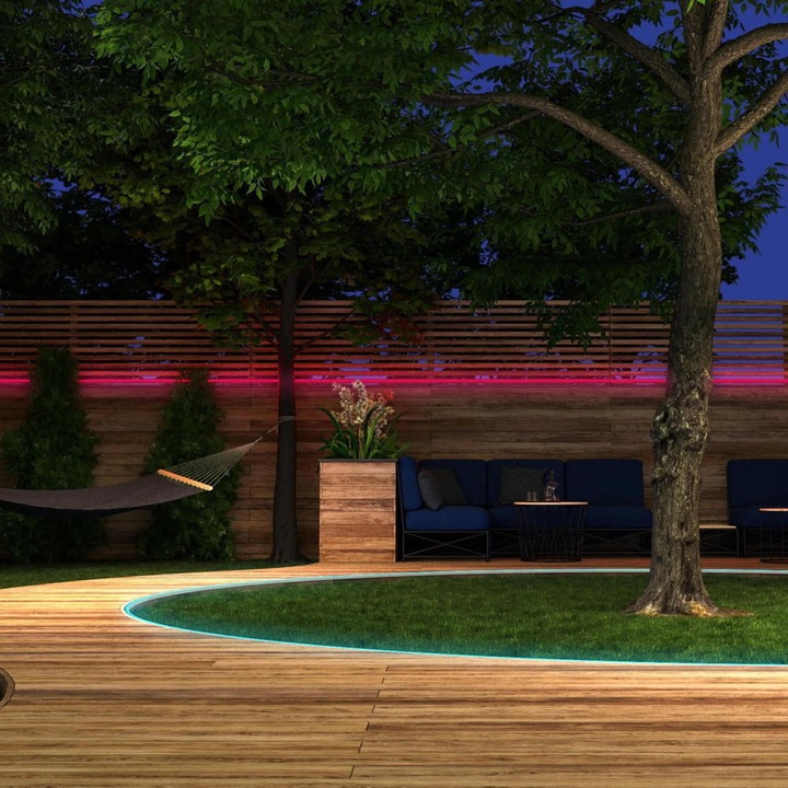 Productafbeelding Müller Licht Outdoor LED-Strip wit + kleur 36W 1200 lm 1800- 6500 K + RGB warmwit daglicht (Warm wit, 500 cm, Buiten)
