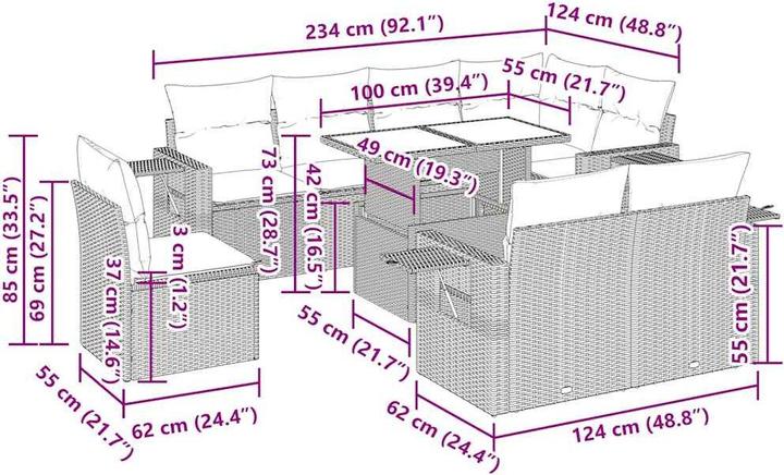 Produktbild vidaXL Huxley