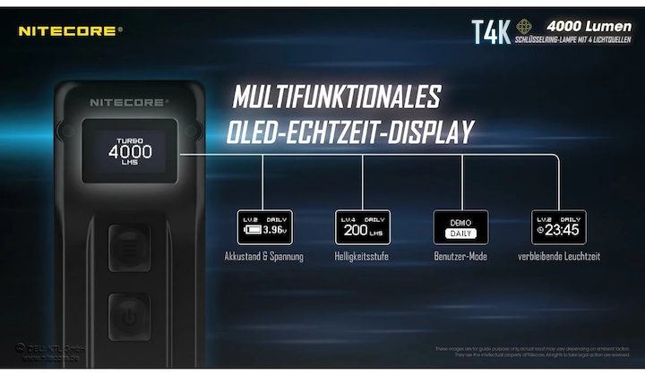 Produktbild Nitecore T4K - 4000 Lumen (8.20 cm, 4000 lm)